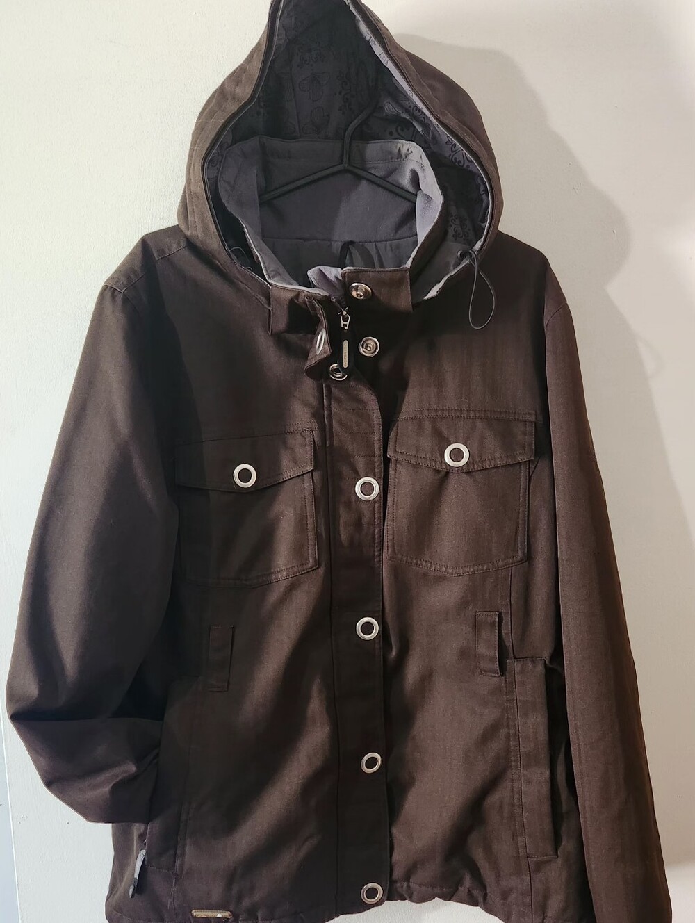 Women Sz XL Winter Coat Hybrid Black Mountain